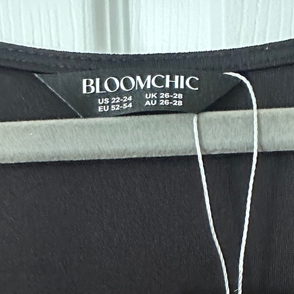 BloomChic Black and Silver Sparkle Blouse - Picture 2 of 7